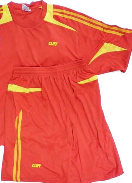 Комплект футбольной формы Cliff 3126 3XL Красный